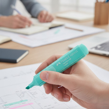 ▷ ROTULADORES FABER CASTELL 8 UDS TEXTLINER PASTEL FLUOR | Taine - Imagen 2