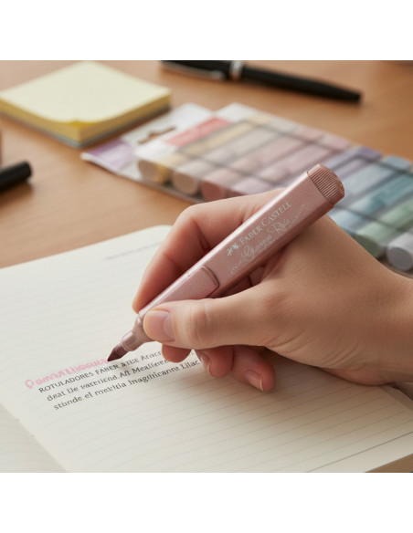 ▷ ROTULADORES FABER CASTELL 8 UDS TEXTLINER METÁLICO | Taine - Imagen 2