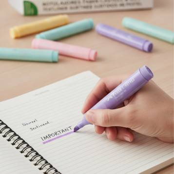 ▷ ROTULADORES FABER CASTELL 8 UDS TEXTLINER SURTIDOS 46 PASTEL | Taine - Imagen 2
