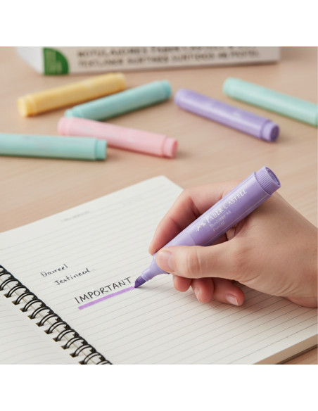▷ ROTULADORES FABER CASTELL 8 UDS TEXTLINER SURTIDOS 46 PASTEL | Taine - Imagen 2