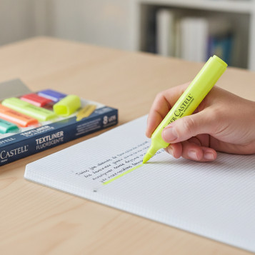 ▷ ROTULADORES FABER CASTELL 8 UDS TEXTLINER FLUORESCENTE | Taine - Imagen 2