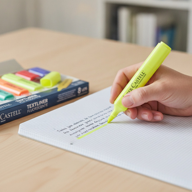 ▷ ROTULADORES FABER CASTELL 8 UDS TEXTLINER FLUORESCENTE | Taine - Imagen 2