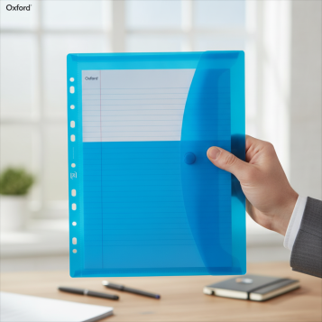 ▷ SOBRE OXFORD MULTITALADRO A4 Plástico Flexible Cierre velcro colores | Taine - Imagen 2