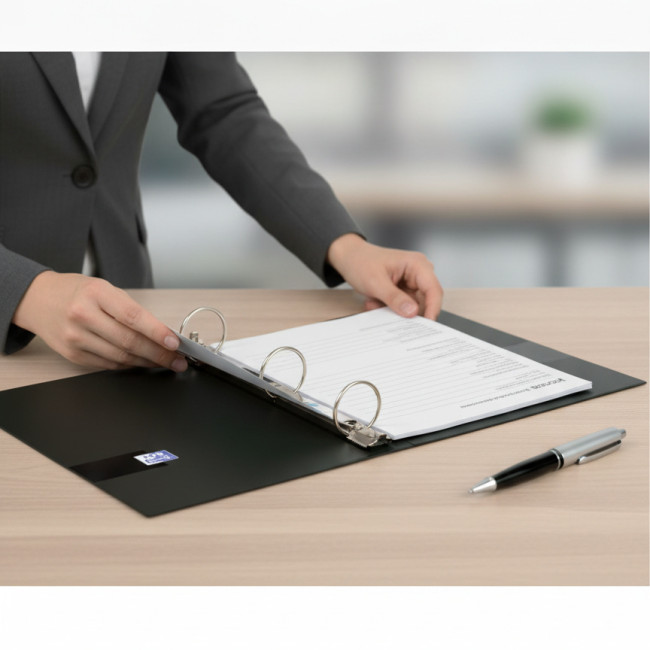 ▷ CARPETA OXFORD NEGRA 4 ANILLAS A4 40X40 DXOXFyYOU | Taine - Imagen 4