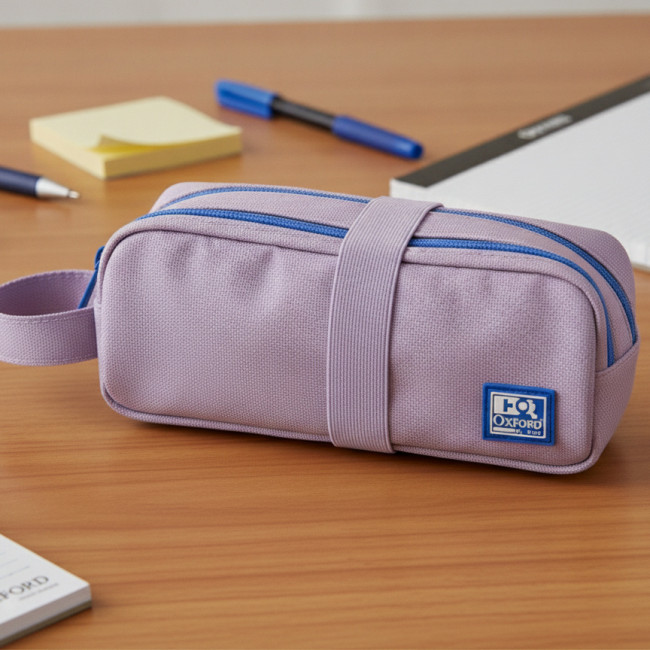 ▷ ESTUCHE OXFORD TELA 3C 3 CREMALLERAS C/GOMA | Taine - Imagen 2