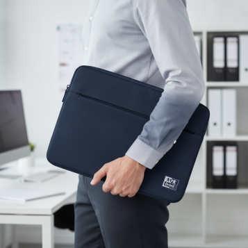 ▷ FUNDA ORDENADOR OXFORD B-CASE RPET AZULM | Taine - Imagen 2
