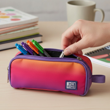 ▷ ESTUCHE OXFORD OUTLET TELA 3C CREMALLERAS RPET SURTID | Taine - Imagen 2