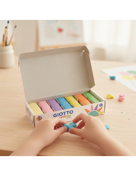 ▷ SET 6 PLASTILINA GIOTTO 90GR PLASTEL | Taine - Imagen 2