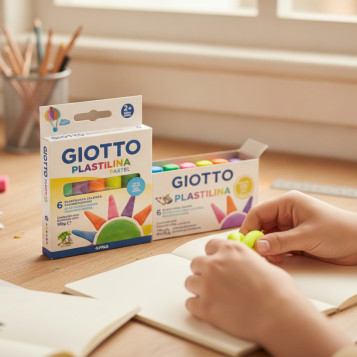 ▷ SET 6 PLASTILINA GIOTTO 90GR FLUO | Taine - Imagen 2