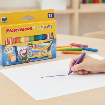 ▷ CERAS BIC PLASTIDECOR 12 UDS PEQUES | Taine - Imagen 2