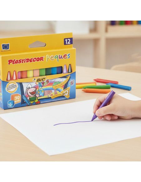 ▷ CERAS BIC PLASTIDECOR 12 UDS PEQUES | Taine - Imagen 2