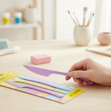 ▷ SET 3 ESPATULAS JOVI MODELADORES PLASTICO PASTEL | Taine - Imagen 2