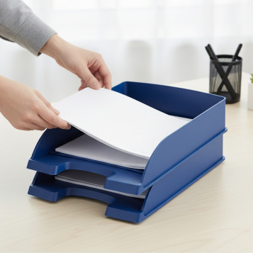 ▷ BANDEJA LEITZ RECYCLE A4 APILABLE AZUL | Taine - Imagen 2