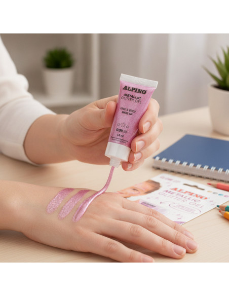 ▷ BLISTER GLITTER GEL METALICO ROSA | Taine - Imagen 2