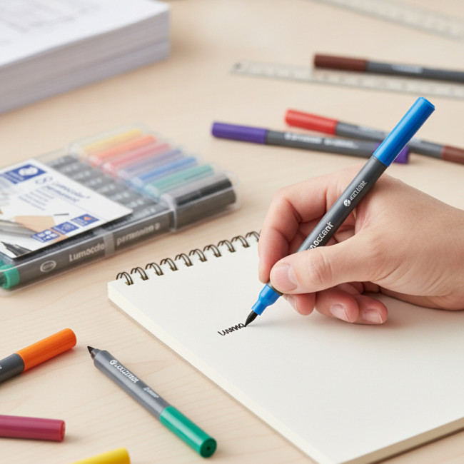 ▷ ROTULADORES STAEDTLER 8 UDS S 313 WP 0,4 MM PERMANENTE | Taine - Imagen 2