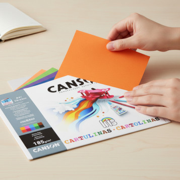 ▷ MINIPACK CANSON A4 CARTULINAS COLORES 10U IRIS | Taine - Imagen 2
