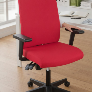▷ SILLA I-LINE ARAN ROJO CON BRAZOS REGULABLES PIQUERAS Y CRESPO | Taine - Imagen 2
