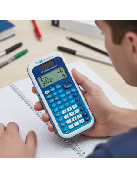 ▷ CALCULADORA TEXAS TI-34 MULTIVIEM (ENVASE DE CARTON | Taine - Imagen 2