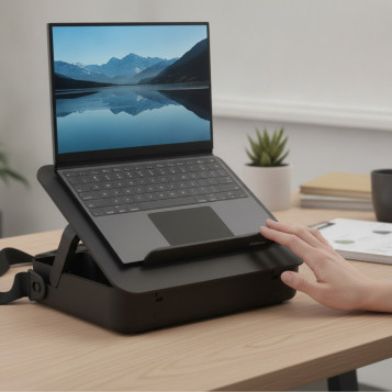 ▷ SOPORTE Y MALETIN RECICLABLE BREYTA NEGRO FELLOWES | Taine - Imagen 2