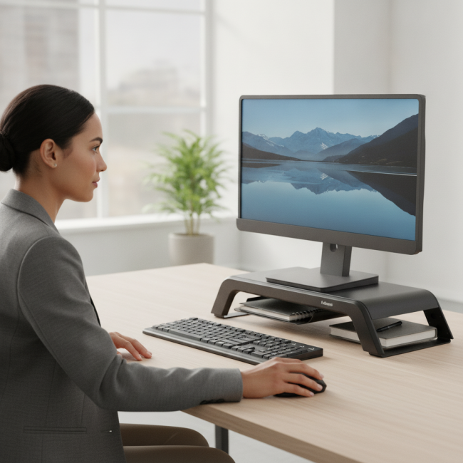 ▷ SOPORTE FELLOWES PARA MONITOR HANA LT NEGRO | Taine - Imagen 2