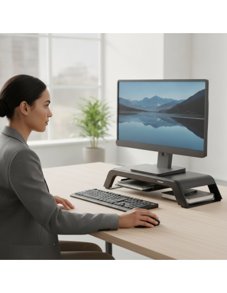 ▷ SOPORTE FELLOWES PARA MONITOR HANA LT NEGRO | Taine - Imagen 2