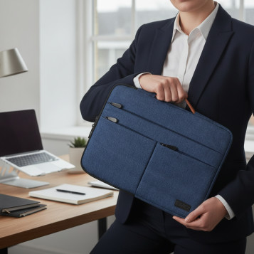 ▷ FUNDA AIR PADDING 360 SLEEVE 15,6" AZUL | Taine - Imagen 2
