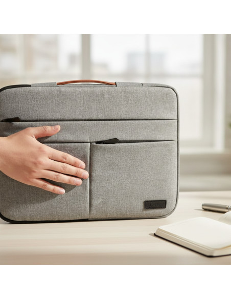▷ FUNDA AIR PADDING 360 SLEEVE 15,6" GRIS | Taine - Imagen 2