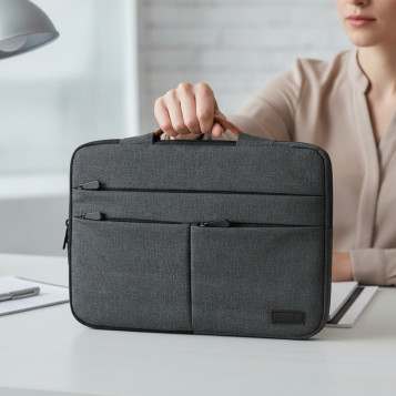 ▷ FUNDA AIR PADDING 360 SLEEVE 15,6" GRIS OSCURO | Taine - Imagen 2