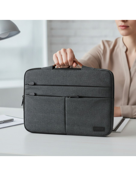 ▷ FUNDA AIR PADDING 360 SLEEVE 15,6" GRIS OSCURO | Taine - Imagen 2