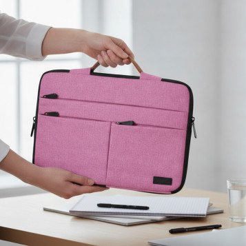 ▷ FUNDA AIR PADDING 360 SLEEVE 15,6" ROSA | Taine - Imagen 2