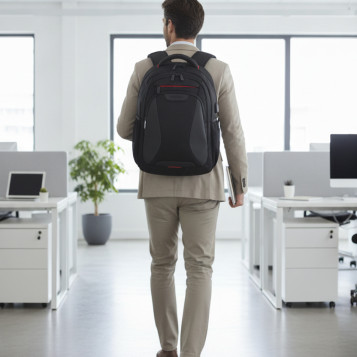 ▷ MOCHILA AT WORK PARA PORTÁTIL DE 15,6" NEGRO AMERICAN TOURISTER/ SAMSONITE | Taine - Imagen 2