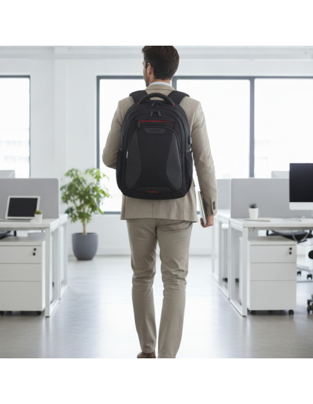 ▷ MOCHILA AT WORK PARA PORTÁTIL DE 15,6" NEGRO AMERICAN TOURISTER/ SAMSONITE | Taine - Imagen 2