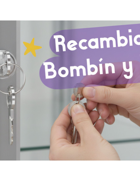 ▷ RECAMBIO NOBO DE LLAVE Y BOMBÍN P. VITRINA PREMIUM PLUS | Taine - Imagen 2