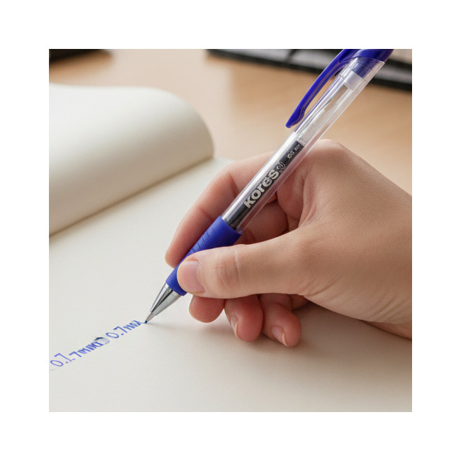 ▷ BOLÍGRAFO KORES TINTA GEL BG1 0,7 MM AZUL GRAFOPLAS | Taine - Imagen 2
