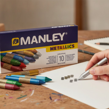 ▷ CERAS MANLEY COLORES METALICOS CJ.10 UDS. | Taine - Imagen 2