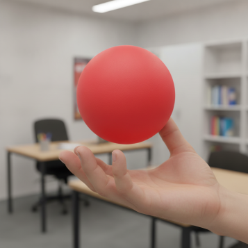 ▷ PELOTA FOAM ROJO TALLA 160 MM | Taine - Imagen 2