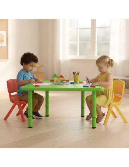 ▷ MESA IMPARA SERIE ELITE TRAPEZOIDAL TALLA 1 ALT.46 CM NIÑO 2-3 AÑOS COLORES | Taine - Imagen 2