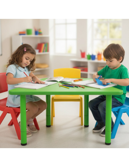 ▷ MESA IMPARA SERIE ELITE TRAPEZOIDAL TALLA 3 ALT.58 CM NIÑO 4-6 AÑOS COLORES | Taine - Imagen 2