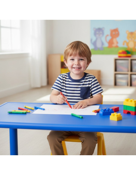 ▷ MESA IMPARA SERIE ELITE RECTANGULAR TALLA 1 ALT.46 CM NIÑO 2-3 AÑOS COLORES | Taine - Imagen 2