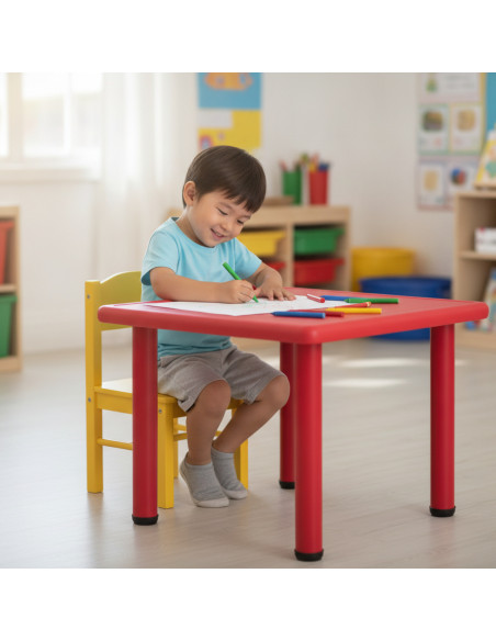 ▷ MESA IMPARA SERIE ELITE CUADRADA TALLA 3 ALT.58 CM NIÑO 4-6 AÑOS COLORES | Taine - Imagen 2