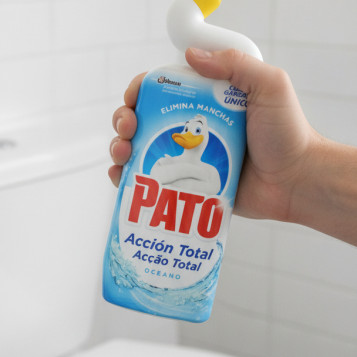 ▷ LIMPIADOR DE INODORO PATO AZUL ACCION TOTAL OCEANO 750 ML | Taine - Imagen 2