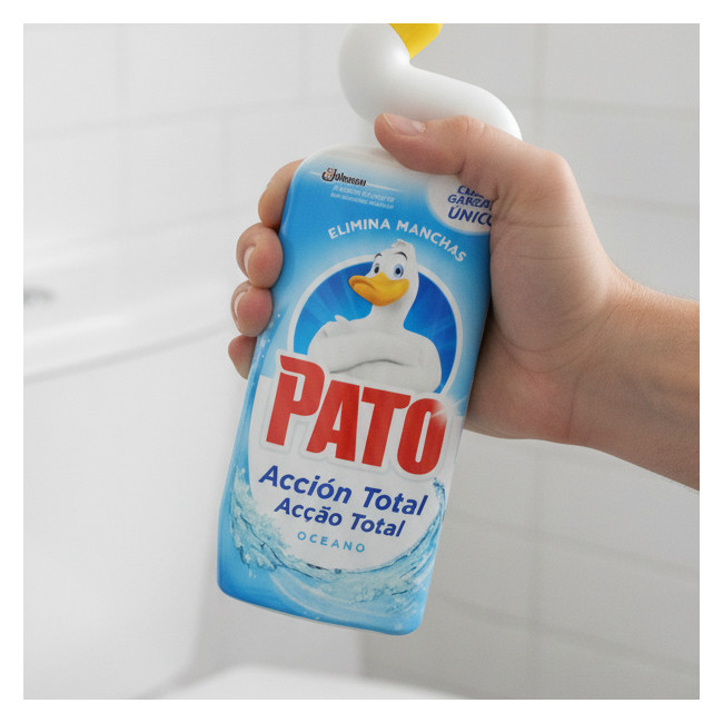 ▷ LIMPIADOR DE INODORO PATO AZUL ACCION TOTAL OCEANO 750 ML | Taine - Imagen 2