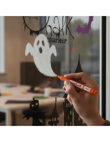 ▷ ROTULADORES UNIBALL 4 UDS HALLOWEN CHALK MARKERS TIZA | Taine - Imagen 2