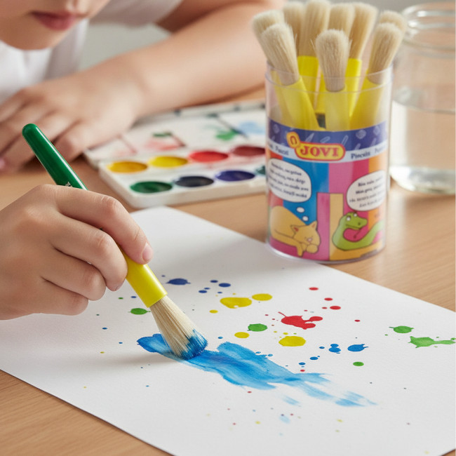 ▷ PINCELES JOVI ESCOLARES GRUESOS BOTE 9 | Taine - Imagen 2