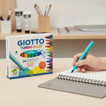 ▷ ROTULADORES GIOTTO 24 UDS GIOTTO TURBO MAXI PUNTA GRUESA 24U. | Taine - Imagen 2
