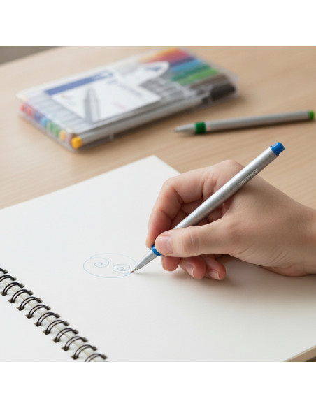 ▷ ROTULADORES STAEDTLER 10 UDS 0.3 TRIPLUS FINELINER 334 | Taine - Imagen 2