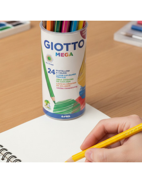 ▷ LAPICES GIOTTO 24 UDS COLOR GIOTTO MEGA | Taine - Imagen 2