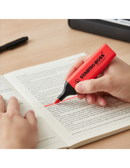 ▷ ROTULADOR STABILO BOSS 70/48 ROJO FLUORESCENTE | Taine - Imagen 2