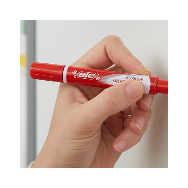 ▷ ROTULADOR VELLEDA BIC ROJO PIZARRA POCKET PTA.CONICA 4,2MM TINTA LIQUIDA | Taine - Imagen 2