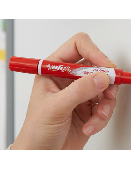 ▷ ROTULADOR VELLEDA BIC ROJO PIZARRA POCKET PTA.CONICA 4,2MM TINTA LIQUIDA | Taine - Imagen 2